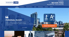 Desktop Screenshot of boesenlaw.com