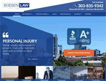 Tablet Screenshot of boesenlaw.com